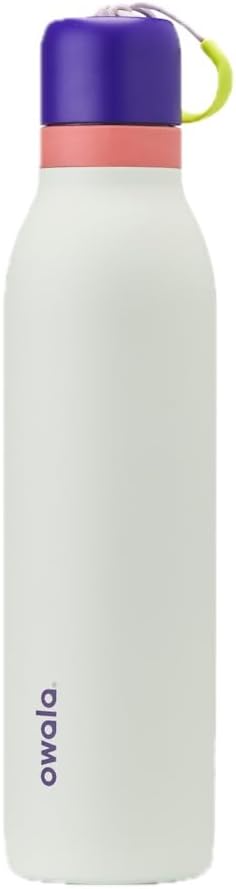 FreeSip Twist Insulated Stainless Steel Bottle w/ Straw, 18/24oz, BPA-Free