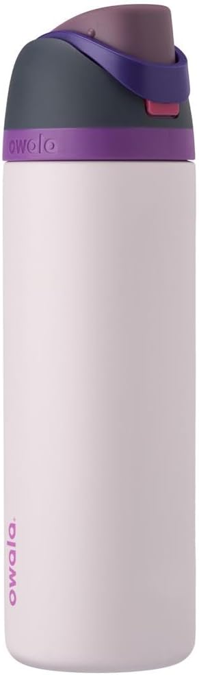 Freesip Insulated Stainless Steel Water Bottle with Straw, Bpa-Free Sports Water Bottle, Great for Travel, 24 Oz, off Road