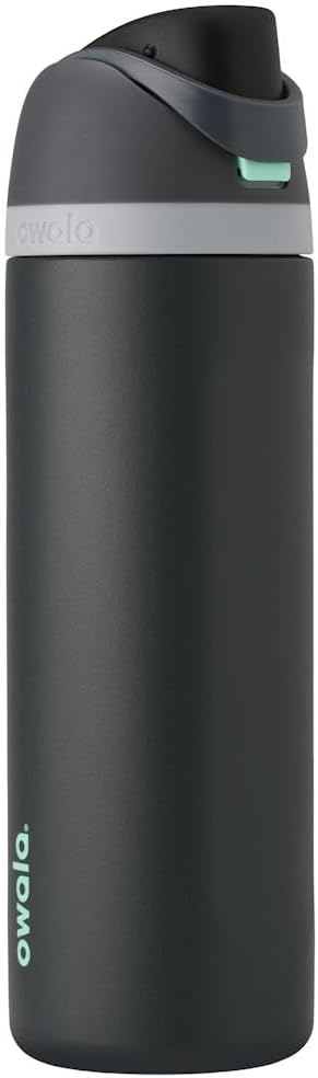 Freesip Insulated Stainless Steel Water Bottle with Straw, Bpa-Free Sports Water Bottle, Great for Travel, 24 Oz, off Road