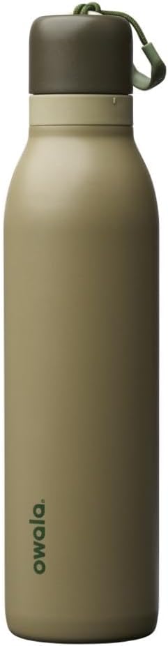 FreeSip Twist Insulated Stainless Steel Bottle w/ Straw, 18/24oz, BPA-Free