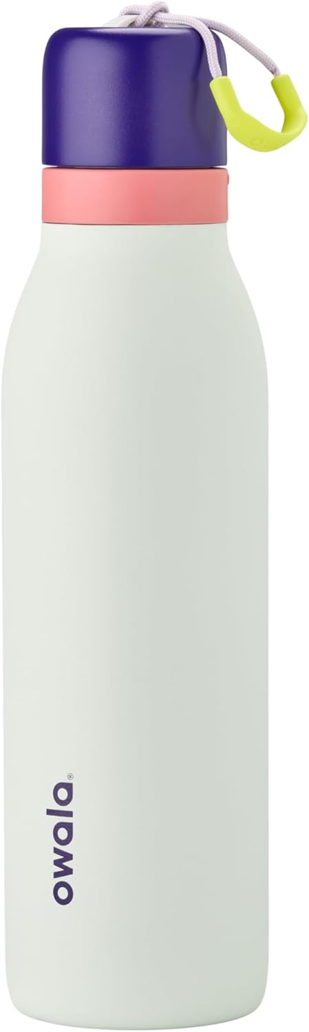 FreeSip Twist Insulated Stainless Steel Bottle w/ Straw, 18/24oz, BPA-Free
