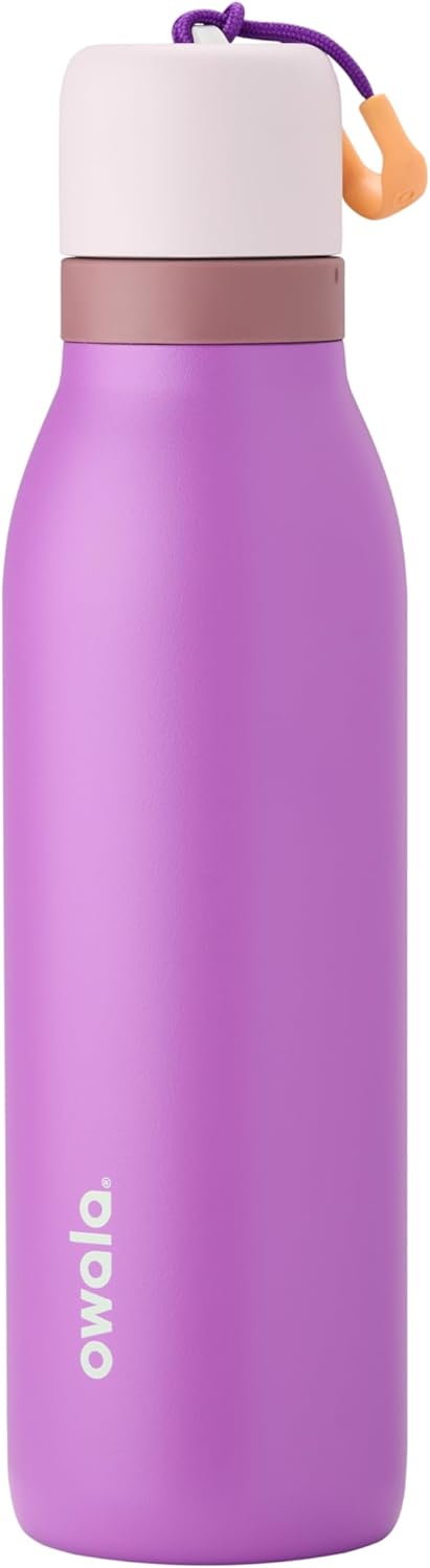 FreeSip Twist Insulated Stainless Steel Bottle w/ Straw, 18/24oz, BPA-Free