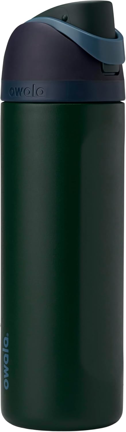 Freesip Insulated Stainless Steel Water Bottle with Straw, Bpa-Free Sports Water Bottle, Great for Travel, 24 Oz, off Road