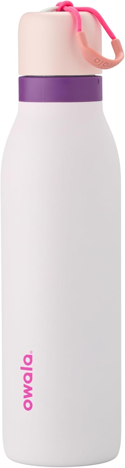 FreeSip Twist Insulated Stainless Steel Bottle w/ Straw, 18/24oz, BPA-Free