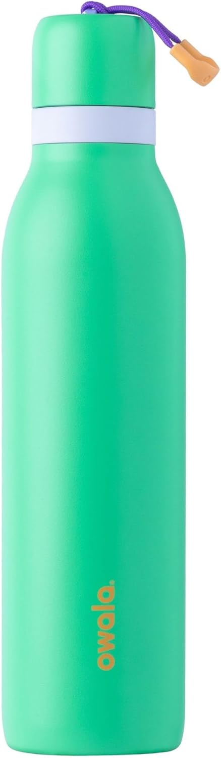FreeSip Twist Insulated Stainless Steel Bottle w/ Straw, 18/24oz, BPA-Free