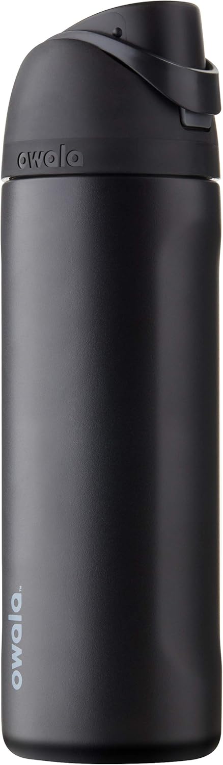 Freesip Insulated Stainless Steel Water Bottle with Straw, Bpa-Free Sports Water Bottle, Great for Travel, 24 Oz, off Road