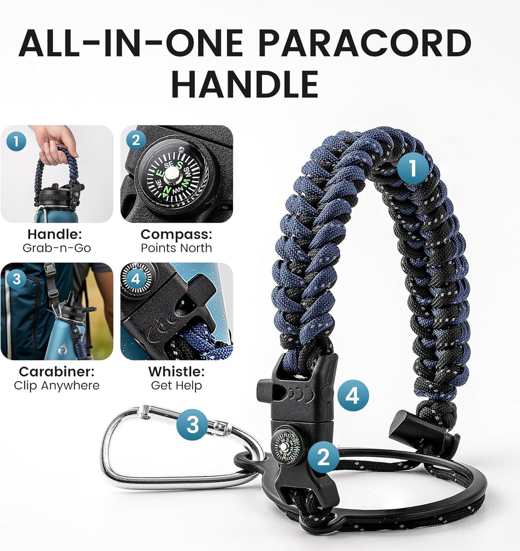 40Oz Insulated Water Bottle, Triple Wall Vacuum Stainless Steel Water Bottles, Keeps Cold 48H, Reusable Metal Water Flask Jug for Gym, Sports, Camping, Hiking,Travel, Starry Sky-Indigo/Black