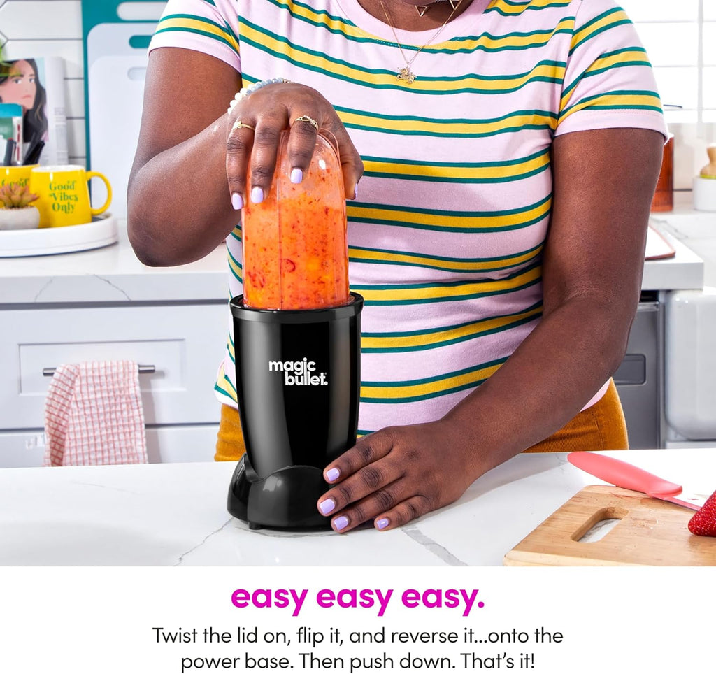 ® Blender Set, 7-Piece Set, 250W Blender and Food Processor, 2 Blending Cups, Cross Blade, Compact Design, Smoothies, Sauces, Silver, MBR-0701AK